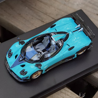 YUEJISHENG/跃纪生 LCD 1:64 帕加尼 宗塔 Zonda-HP 跑车汽车模型合金车模收藏PAGANI 蓝色 现货