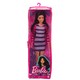  Barbie 芭比 娃娃时尚达人之条纹连衣裙少女GYB02　