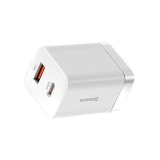 BASEUS 倍思 CCCJG30UC 手机充电器 Type-C/USB-A 30W 白色