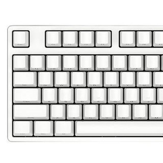 ikbc C87 87键 有线机械键盘 侧刻 白色 Cherry红轴 无光