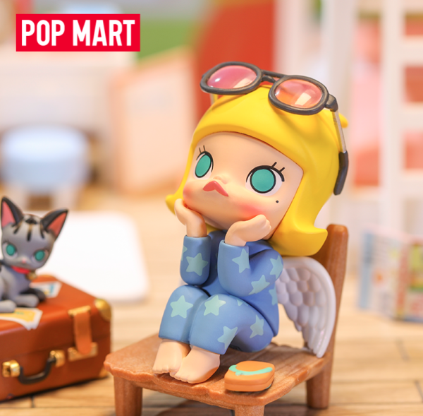 popmart泡泡玛特molly好想去旅行手办