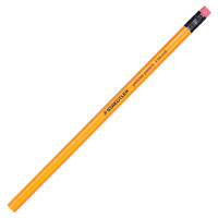 STAEDTLER 施德楼 134-HB 六角杆铅笔 带橡皮款 HB 12支装