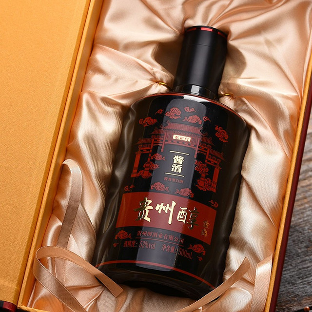 贵州醇金典53%vol 酱香型白酒500ml*4瓶整箱装【报价价格评测怎么样