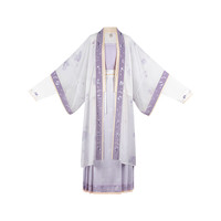 CHIXIA 池夏 宋制汉服 繁花入梦:黛萝 女士直领对襟长短衫百迭裙 S1834 紫色 S