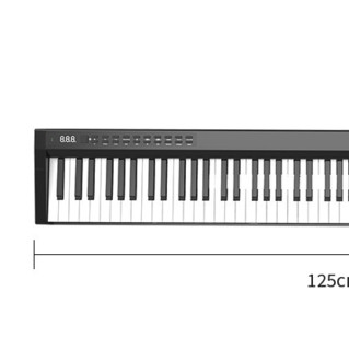 konix 科汇兴 PH88C 电钢琴 88键 黑色全套配件+琴包+琴架