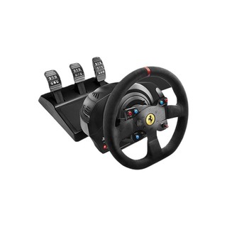 THRUSTMASTER 图马思特 T300 法拉利 游戏方向盘+F-GT LITE 支架 黑色