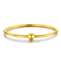 CHJ JEWELLERY 潮宏基 万花筒系列 SDG30000647 圆珠足金手镯 5.8cm 12.9g