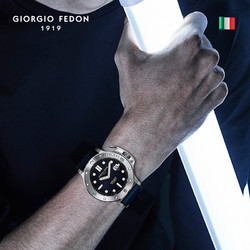 GIORGIO FEDON 1919 乔治菲登手表GF1919欧美男自动机械表复仇者系列皮带男表蓝盘腕表