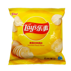 Lay's 乐事 薯片12gX2包原味网红整箱散装大包装礼包吃的休闲零食品小吃