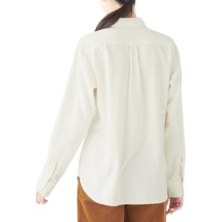 MUJI 無印良品 女士长袖衬衫 29AC725 白色 XL