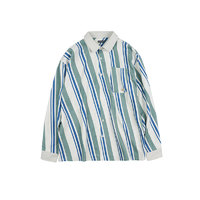 Randomevent 男女款长袖衬衫 21AW3605 米色/灰绿/蓝色 S