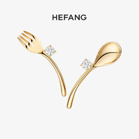 HEFANG Jewelry 何方珠宝 925银女士耳环 HFI055046