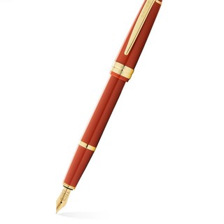 CROSS 高仕 钢笔 佰利轻盈系列 琥珀色金夹 F尖 单支装