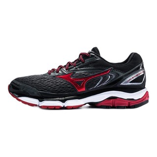 Mizuno 美津浓 Wave Inspire 13 男子跑鞋 J1GC174461 深灰/中国红/黑 41