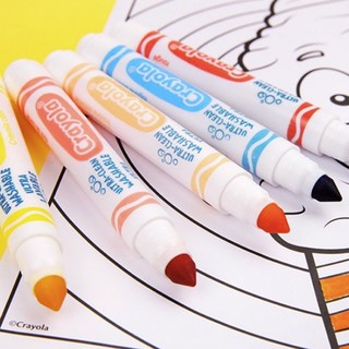 Crayola 绘儿乐 58-7808 可水洗粗头水彩笔 8色