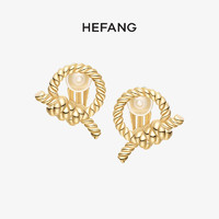 HEFANG Jewelry 何方珠宝 螺旋意面耳夹 HFH035045