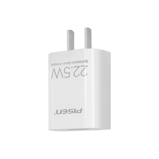 PISEN 品胜 手机充电器 USB-A 22.5W+Type-C 5A 数据线 TPE 2m 白色