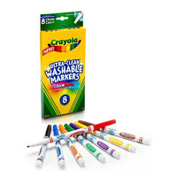 Crayola 绘儿乐 58-7809 可水洗细头水彩笔 8色