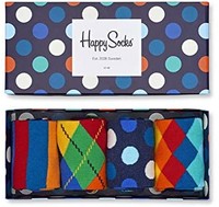 Happy Socks 快乐袜男式精梳棉袜礼盒装，4件装