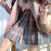 坂桥JK製服部 雾都少女 JK制服 女士格裙 紫色 42cm S