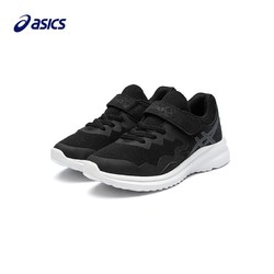 ASICS 亚瑟士 童鞋男女儿童休闲运动鞋夏季网面透气跑步鞋7-12岁 002黑色 33.5