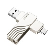 EAGET 忆捷 CF30 USB 3.0 U盘 珍珠镍 32GB Type-C/USB-A双口