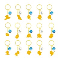 奥林匹克 北京2022年冬奥会吉祥物 运动造型钥匙扣 9.5-7.7cm 可爱创意纪念品