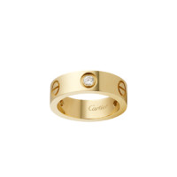 Cartier 卡地亚 love系列 B4032400 中性简约18K黄金钻石戒指