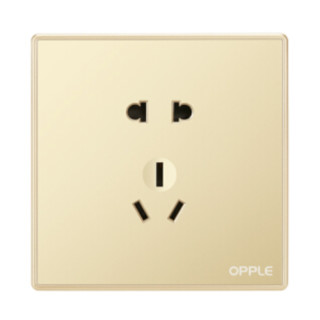 OPPLE 欧普照明 K05系列 正五孔插座 金色