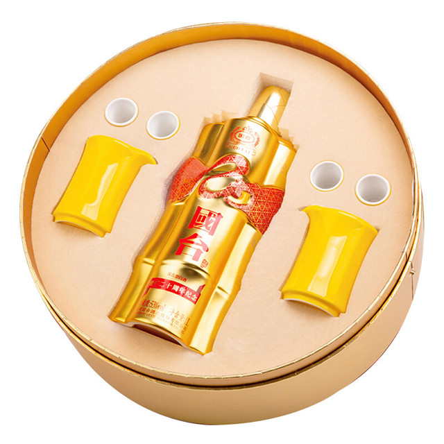 GUOTAI 国台建厂二十周年纪念53%vol 酱香型白酒1000ml 礼盒装