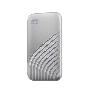 Western Digital 西部数据 My Passport随行SSD系列 USB 3.2 移动固态硬盘 Type-C 2TB 星河银 WDBAGF0020BSL