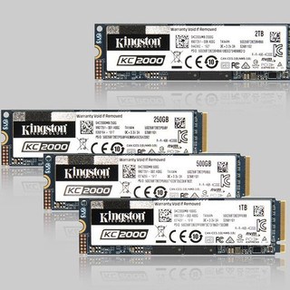 Kingston 金士顿 KC2000 NvMe M.2 固态硬盘 500GB（PCI-E3.0）