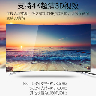 鑫魔王hdmi高清线2.0笔记本电脑机顶盒小米盒子连接电视机投影仪