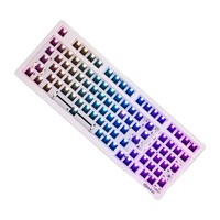 KZZI 珂芝 K980 98键 2.4G蓝牙 多模无线机械键盘套件 白色 RGB