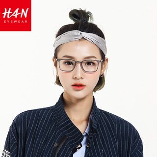 汉HAN近视眼镜女眼睛框架男保护眼睛防蓝光复古平光镜可配近视镜