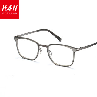 汉HAN近视眼镜女眼睛框架男保护眼睛防蓝光复古平光镜可配近视镜