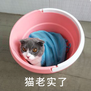 洗猫袋猫咪洗澡神器宠物剪指甲打针防抓咬固定猫包袋猫咪清洁用品（活动款 粉色（送猫抓板）、在家轻松洗猫（防咬伤 不用再去宠物店））