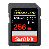 SanDisk 闪迪 Extreme PRO SDXC U3 C10 V30 SD存储卡 256GB