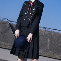 樱花家族 岩沢高等学校 JK制服 西式制服 女士西服外套 黑色 S