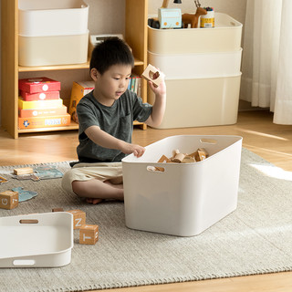 懒角落 收纳箱大号抽屉整理箱带盖家用塑料玩具储物箱收纳盒62801