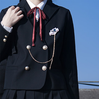 樱花家族 岩沢高等学校 JK制服 西式制服 女士西服外套 黑色 S