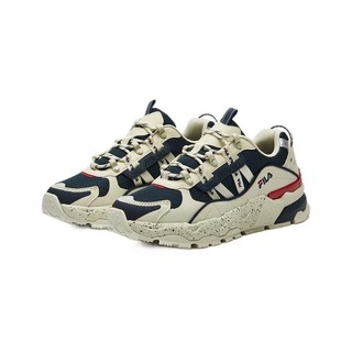 FILA 斐乐 HERITAGE-FHT系列 Trek 女子休闲运动鞋 F12W134155F-WD 米白蓝 39