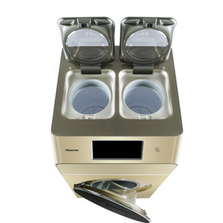 Hisense 海信 大师系列 XQG120-D1400YFTI 直驱滚筒洗衣机 12kg 香槟金