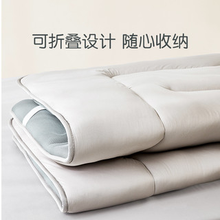 罗莱家纺全棉可折叠硬床垫学生宿舍单人儿童榻榻米床褥0.9/1.2米