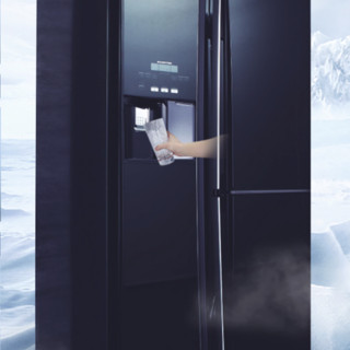 HITACHI 日立 R-SBS3100C 风冷T型对开门冰箱 582L 水晶黑色