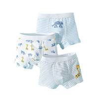 SMILE HOUSE 笑乐屋 K12269 男童平角内裤 3条装 大象小鹿 130cm