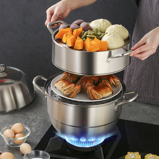 COOKER KING 炊大皇 ZG30BS 蒸帮手蒸锅(30cm、3层、304不锈钢)