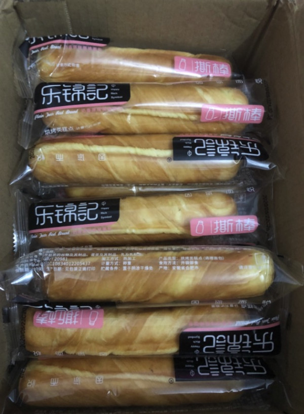 乐锦记手撕面包棒250g3件