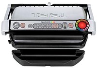 Tefal 特福 GC713D40 不锈钢OptiGrill +（5根）烧烤架，带有自动厚度和温度测量功能，2000 W，银