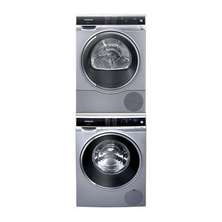 SIEMENS 西门子 iQ500智护系列 WM14U668HW+WT47U6H80W 热泵式洗烘套装 银色